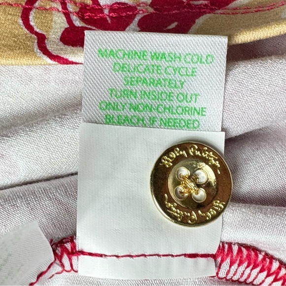 Lilly Pulitzer Maddox Straight Dress M Island Vibes Poinsettia Red UPF 50+ NEW - Picture 12 of 14